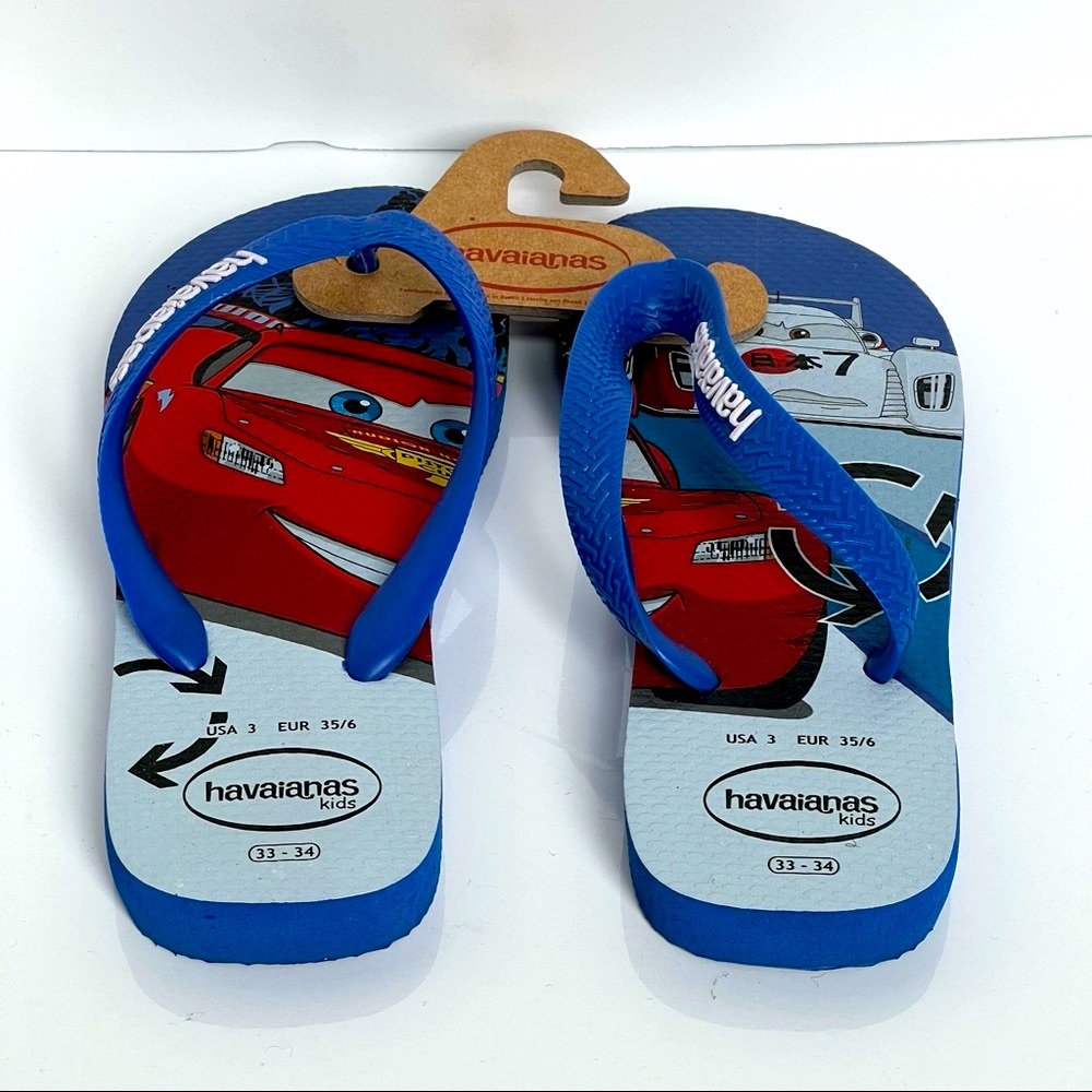 Havaianas kids lightning Mc queen boys flip flop